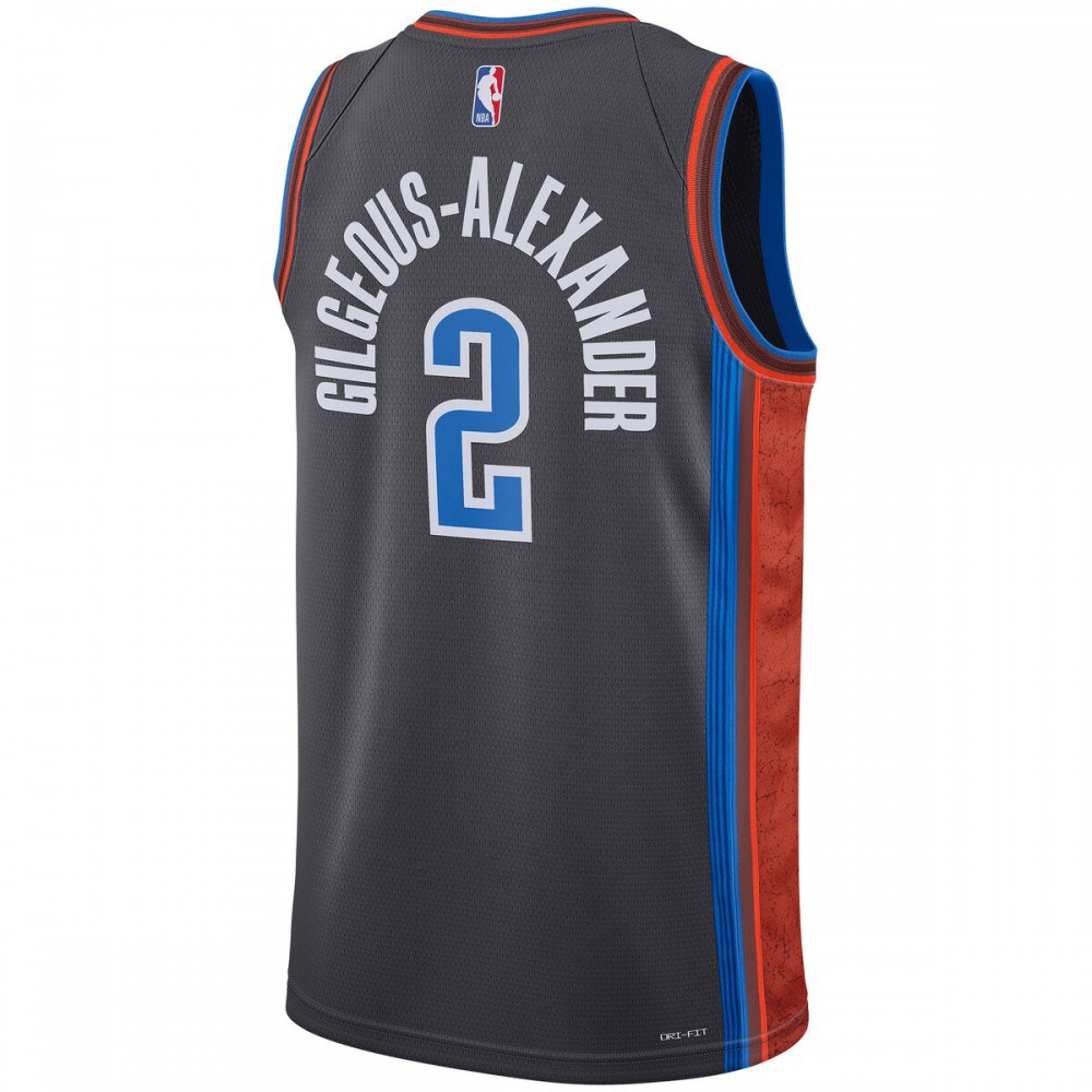 Shai Gilgeous-Alexander Oklahoma City Thunder Unisex 2022/23 Swingman Jersey - City Edition - Gray-Pro Kit Vault | Brand New 26/27 Sports Jerseys